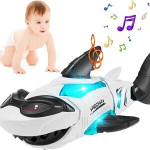 Shark Toys,Crawling Toys Baby Musical Toys with Attractive Led Lights Music